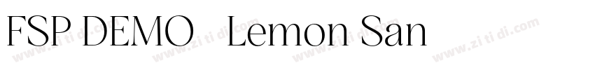 FSP DEMO   Lemon San字体转换